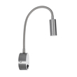 GLOBOSTAR® GOOSE 61691 Μοντέρνο Φωτιστικό Τοίχου - Απλίκα Ξενοδοχείου Reading Light LED 3W 300lm 36° AC 220-240V IP20 Θερμό Λευκό 2700K - CREE XPE Chip & TÜV SÜD Driver - Νίκελ Βούρτσας - Μ6.5 x Π15 x Υ24.5cm - 3 Χρόνια Εγγύηση