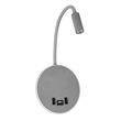 GLOBOSTAR® GOOSE 61694 Μοντέρνο Φωτιστικό Τοίχου - Απλίκα Ξενοδοχείου Reading Light με Φορτιστή USB 3A LED 6W 600lm 36° & 360° AC 220-240V IP20 Θερμό Λευκό 2700K - CREE XPE & Lumileds SMD Chip - Γκρι Ανθρακί Ματ - Μ15.5 x Π15 x Υ30.5cm - 3 Χρόνια Εγγύηση