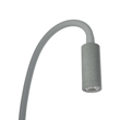 GLOBOSTAR® GOOSE 61694 Μοντέρνο Φωτιστικό Τοίχου - Απλίκα Ξενοδοχείου Reading Light με Φορτιστή USB 3A LED 6W 600lm 36° & 360° AC 220-240V IP20 Θερμό Λευκό 2700K - CREE XPE & Lumileds SMD Chip - Γκρι Ανθρακί Ματ - Μ15.5 x Π15 x Υ30.5cm - 3 Χρόνια Εγγύηση