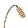 GLOBOSTAR® GOOSE 61697 Μοντέρνο Φωτιστικό Τοίχου - Απλίκα Ξενοδοχείου Reading Light με Φορτιστή USB 3A LED 6W 600lm 36° & 360° AC 220-240V IP20 Θερμό Λευκό 2700K - CREE XPE & Lumileds SMD Chip - Χρυσό Βούρτσας - Μ15.5 x Π15 x Υ30.5cm - 3 Χρόνια Εγγύηση
