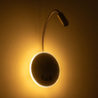 GLOBOSTAR® GOOSE 61697 Μοντέρνο Φωτιστικό Τοίχου - Απλίκα Ξενοδοχείου Reading Light με Φορτιστή USB 3A LED 6W 600lm 36° & 360° AC 220-240V IP20 Θερμό Λευκό 2700K - CREE XPE & Lumileds SMD Chip - Χρυσό Βούρτσας - Μ15.5 x Π15 x Υ30.5cm - 3 Χρόνια Εγγύηση