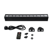 GLOBOSTAR® UVBAR 79660 Μπάρα Φωτισμού LED 36W 120° AC 220-240V IP20 Μαύρο Αλουμίνιο - UV Black Light - DMX512 & Ασύρματο Χειριστήριο IR - Μ50 x Π6 x Υ6cm - 2 Χρόνια Εγγύηση