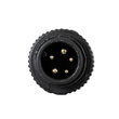 GLOBOSTAR® WWCONNECTOR 90780 5 Pin Σύνδεσμος Τροφοδοσίας για Wall Washers & Προβολείς με Είσοδο 5 x 0.25mm2 & Έξοδο 1 x Θηλυκό Βύσμα Αδιάβροχο IP65 - Μαύρο - Μ20 x Π1.5 x Υ1.5cm