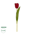 GloboStar® Artificial Garden RED TULIP BRANCH 21203 Τεχνητό Διακοσμητικό Κλαδί Κόκκινη Τουλίπα Y37cm