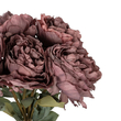 GloboStar® Artificial Garden DARK PINK PEONY FLOWER BOUQUET 21085 Τεχνητό Διακοσμητικό Μπουκέτο Σκούρο Ροζ Παιώνιας Y43cm