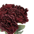 GloboStar® Artificial Garden RED PEONY FLOWER BOUQUET 21086 Τεχνητό Διακοσμητικό Μπουκέτο Κόκκινο Παιώνιας Y43cm