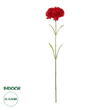 GloboStar® Artificial Garden Red CARNATION BRANCH 21210 Τεχνητό Διακοσμητικό Κλαδί Γαρίφαλο Κόκκινο Y60cm