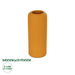 GloboStar® Artificial Garden CANGUU 21255 Διακοσμητικό Κεραμικό Βάζo Πορτοκαλί Π11 x Μ11 x Υ26 cm