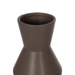GloboStar® Artificial Garden UNIQUE 21286 Διακοσμητικό Κεραμικό Βάζo Καφέ Π10 x Μ10 x Υ24cm