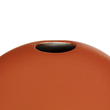 GloboStar® Artificial Garden CINNAMON 21291 Διακοσμητικό Κεραμικό Βάζo Πορτοκαλί Π15 x Μ15 x Υ14cm
