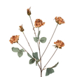 GloboStar® Artificial Garden PINK ROSE BRANCH 21302 Τεχνητό Διακοσμητικό Κλαδί Τριαντάφυλλα Ροζ Y80cm