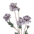 GloboStar® Artificial Garden PURPLE CHRYSANTHEMUM BRANCH 21303 Τεχνητό Διακοσμητικό Μωβ Κλαδί Χρυσάνθεμο Y83cm