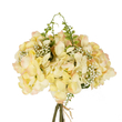 GloboStar® Artificial Garden YELLOW HYDRANGEA BOUQUET 21315 Τεχνητό Διακοσμητικό Μπουκέτο Κίτρινη Ορτανσία Y33cm