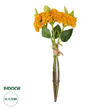 GloboStar® Artificial Garden ORANGE SEDUM BOUQUET 21346 Τεχνητό Διακοσμητικό Μπουκέτο Πορτοκαλί Σέδο Y30cm