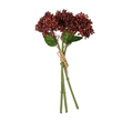 GloboStar® Artificial Garden RED HYACINTH BOUQUET 21353 Τεχνητό Διακοσμητικό Μπουκέτο Κόκκινος Υάκυνθος Y30cm