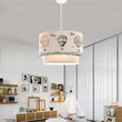 GLOBOSTAR® BALLON 204-0121 Παιδικό Κρεμαστό Φωτιστικό Οροφής με Ντουί 1 x E27 AC 220-240V IP20 - Πολύχρωμο - Μ30 x Π30 x Υ20cm