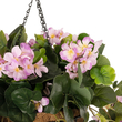 GloboStar® Artificial Garden BEGONIA HANGING PLANT 20639 Τεχνητό Κρεμαστό Διακοσμητικό Φυτό Βιγόνια Π75 x Μ75 x Y80cm