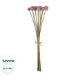 GloboStar® Artificial Garden PURPLE DANDELION BOUQET 21360 Τεχνητό Διακοσμητικό Ταραξάκο Μπουκέτο Y54cm