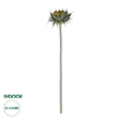 GloboStar® Artificial Garden GREEN SUNFLOWER BRANCH 21378 Τεχνητό Διακοσμητικό Κλαδί Ηλιοτρόπιο Πράσινο Y60cm