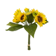 GloboStar® Artificial Garden YELLOW SUNFLOWER BRANCH 21386 Τεχνητό Διακοσμητικό Μπουκέτο Ηλιοτρόπιο Κίτρινο Y37cm