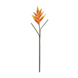 GloboStar® Artificial Garden ORANGE PEACOCK BRANCH 21397 Τεχνητό Διακοσμητικό Κλαδί Πορτοκαλί πουλί του παραδείσου Y85cm