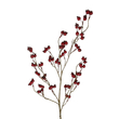 GloboStar® Artificial Garden RED HOLLY BERRIES FRUIT BRANCH 21428 Τεχνητό Διακοσμητικό Κλαδί Κόκκινο Γκί Y102cm