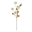 GloboStar® Artificial Garden YELLOW POMEGRANATE  FRUIT BRANCH 21445 Τεχνητό Διακοσμητικό Κίτρινη Κλαδί Ροδιά Y85cm