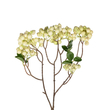 GloboStar® Artificial Garden WHITE BERRIES FRUIT BRANCH 21446 Τεχνητό Διακοσμητικό Κλαδί Λευκό Γκί Y71cm
