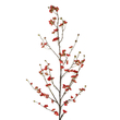GloboStar® Artificial Garden RED CHERRY BLOSSOM BRANCH 21455 Τεχνητό Διακοσμητικό Κλαδί Κόκκινης Κερασίας Y110cm