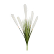 GloboStar® Artificial Garden WHITE PAMPAS GRASS BRANCH 21485 Τεχνητό Διακοσμητικό Κλαδί Λευκό Πάμπας Y88cm