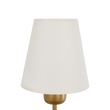 GLOBOSTAR® LING 204-0189 Μοντέρνο Φωτιστικό Τοίχου - Απλίκα με Ντουί 1 x E27 AC 220-240V IP20 - Χρυσό & Μπεζ - Μ14 x Π21 x Υ54cm