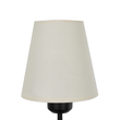GLOBOSTAR® LING 204-0190 Μοντέρνο Φωτιστικό Τοίχου - Απλίκα με Ντουί 1 x E27 AC 220-240V IP20 - Μαύρο & Μπεζ - Μ14 x Π21 x Υ54cm