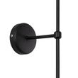 GLOBOSTAR® LING 204-0190 Μοντέρνο Φωτιστικό Τοίχου - Απλίκα με Ντουί 1 x E27 AC 220-240V IP20 - Μαύρο & Μπεζ - Μ14 x Π21 x Υ54cm