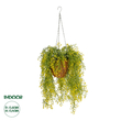 GloboStar® Artificial Garden GOLDEN BELL WILLOW HANGING PLANT 20626 Τεχνητό Κρεμαστό Διακοσμητικό Φυτό Κίτρινη Ιτιά Μ40 x Π40 x Y60cm