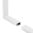 GLOBOSTAR® ALP-CORNER-SIDE90 LUMILINE 61766 Επιφανειακό / Κρεμαστό Προφίλ Αλουμινίου Γωνία με Λευκό Γαλακτερό Πατητό Κάλυμμα για Ταινίες LED IP20 - Λευκό Ματ - Μ30 x Π3.5 x Υ7cm