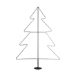 GLOBOSTAR® XMAS-TREE-BIG Χριστουγεννιάτικο Διακοσμητικό Φωτιστικό LED 27.3W 1092lm 360° AC 220-240V Αδιάβροχο IP65 Θερμό Λευκό 2700K  - Μαύρο & Διάφανο - Μ134 x Π25 x Υ188cm - 2 Χρόνια Εγγύηση