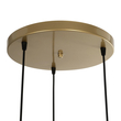 GLOBOSTAR® FLIXIO 201-0126 Vintage Κρεμαστό Φωτιστικό Οροφής με Ντουί 3 x E27 AC 220-240V IP20 - Χρυσό - Μ40 x Π40 x Υ70cm