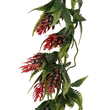 GloboStar® Artificial Garden HANGING RED PINE CONE 20869 Τεχνητό Κρεμαστό Διακοσμητικό Φυτό Κόκκινο Κουκουνάρι Μ17 x Π17 x Υ50cm