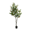 GloboStar® Artificial Garden ORANGE TREE 21110 Τεχνητό Διακοσμητικό Δέντρο Πορτοκαλιά Μ110 x Π80 x Υ200cm