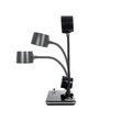 GLOBOSTAR® OLDY 76563 Μοντέρνο Επιτραπέζιο Φωτιστικό Γραφείου με Ασύρματη Φόρτιση 15W 3A, 5W Bluetooth Ηχείο & Ψηφιακό Ρολόι LED 3W 300lm 120° DC 5V με USB-C IP20 Ρυθμιζόμενο Λευκό CCT με Αφή 2700K/4500K/6000K Dimmable - Sanan SMD Chip - Μαύρο - Μ13 x Π25 x Υ43cm - 2 Χρόνια Εγγύηση