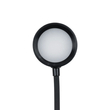 GLOBOSTAR® OLDY 76563 Μοντέρνο Επιτραπέζιο Φωτιστικό Γραφείου με Ασύρματη Φόρτιση 15W 3A, 5W Bluetooth Ηχείο & Ψηφιακό Ρολόι LED 3W 300lm 120° DC 5V με USB-C IP20 Ρυθμιζόμενο Λευκό CCT με Αφή 2700K/4500K/6000K Dimmable - Sanan SMD Chip - Μαύρο - Μ13 x Π25 x Υ43cm - 2 Χρόνια Εγγύηση
