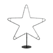 GLOBOSTAR® XMAS-STAR-SMALL Χριστουγεννιάτικο Διακοσμητικό Φωτιστικό LED 15,6W 624lm 360° AC 220-240V Αδιάβροχο IP65 Θερμό Λευκό 2700K   - Μαύρο & Διάφανο - M97 x Π25 x Υ107cm - 2 Χρόνια Εγγύηση