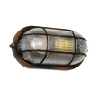 GLOBOSTAR® BOATLIGHT 61622 Vintage Φωτιστικό Καραβοχελώνα Τοίχου - Απλίκα με Ντουί 1 x E27 AC 220-240V Αδιάβροχο IP65 - Χάλκινο Παλαιωμένο Εφέ Σκουριάς Ματ - Μ21 x Π10.4 x Υ9cm