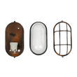 GLOBOSTAR® BOATLIGHT 61622 Vintage Φωτιστικό Καραβοχελώνα Τοίχου - Απλίκα με Ντουί 1 x E27 AC 220-240V Αδιάβροχο IP65 - Χάλκινο Παλαιωμένο Εφέ Σκουριάς Ματ - Μ21 x Π10.4 x Υ9cm