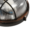 GLOBOSTAR® BOATLIGHT 61623 Vintage Φωτιστικό Καραβοχελώνα Τοίχου & Οροφής με Ντουί 1 x E27 AC 220-240V Αδιάβροχο IP65 - Χάλκινο Παλαιωμένο Εφέ Σκουριάς Ματ - Μ17.5 x Π17.5 x Υ9cm