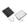 GLOBOSTAR® LUMOVOX 73069 Προβολέας LED 300W 15000lm 120° DC 5V με Φωτοβολταϊκό Panel 5V 20W & Επαναφορτιζόμενη Μπαταρία Li-ion 3.2V 15000mAh Αδιάβροχο IP67 Ψυχρό Λευκό 6000K - 360 x SMD2835 Sanan Chip - Γκρι Ανθρακί - Μ37 x Π7.5 x Υ27cm - 2 Χρόνια Εγγύηση