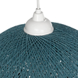 GLOBOSTAR® SOLEI 205-0011 Boho Κρεμαστό Φωτιστικό Οροφής με Ντουί 1 x E27 AC 220-240V IP20 - Τιρκουάζ - M30 x Π30 x Υ26cm