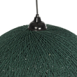 GLOBOSTAR® SOLEI 205-0013 Boho Κρεμαστό Φωτιστικό Οροφής με Ντουί 1 x E27 AC 220-240V IP20 - Πράσινο - M40 x Π40 x Υ36cm