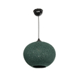 GLOBOSTAR® SOLEI 205-0014 Boho Κρεμαστό Φωτιστικό Οροφής με Ντουί 1 x E27 AC 220-240V IP20 - Πράσινο - M30 x Π30 x Υ26cm