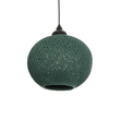 GLOBOSTAR® SOLEI 205-0015 Boho Κρεμαστό Φωτιστικό Οροφής με Ντουί 1 x E27 AC 220-240V IP20 - Πράσινο - M20 x Π20 x Υ25cm